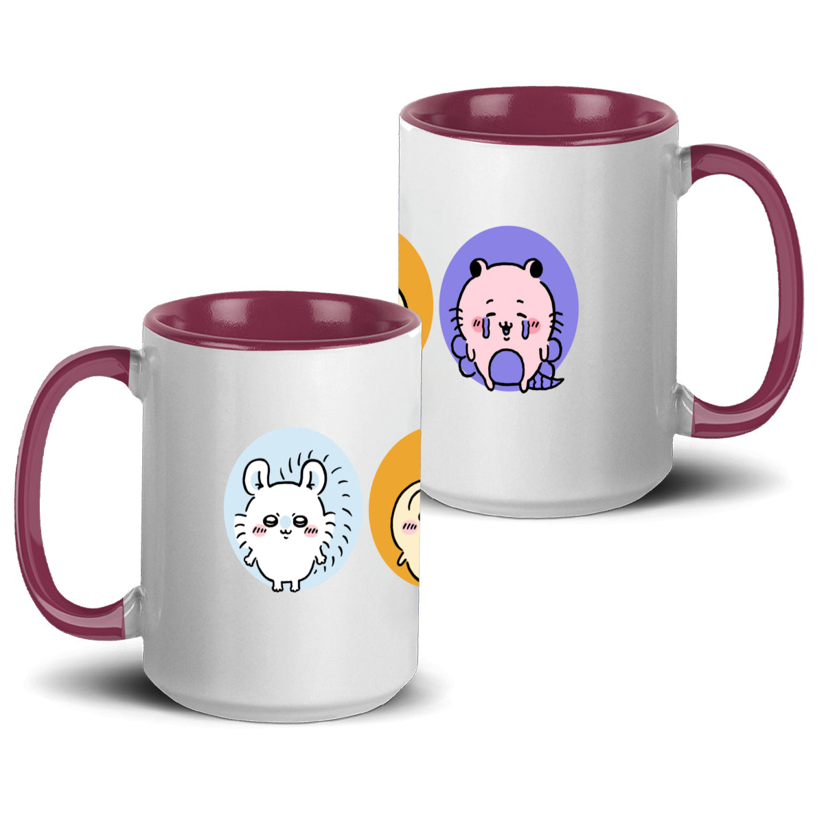 Chiikawa Accent Mug 15oz – Trendy Comic-Inspired Ceramic Coffee Cup with Vibrant Design