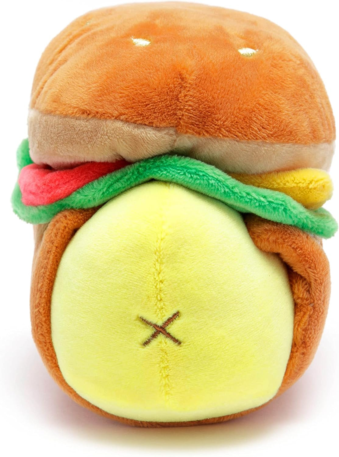 Chickiroll Burger Plush Toy – Kawaii Stuffed Animal with Removable Outfit, Soft Squishy Plush Gift for Girls & Kids
