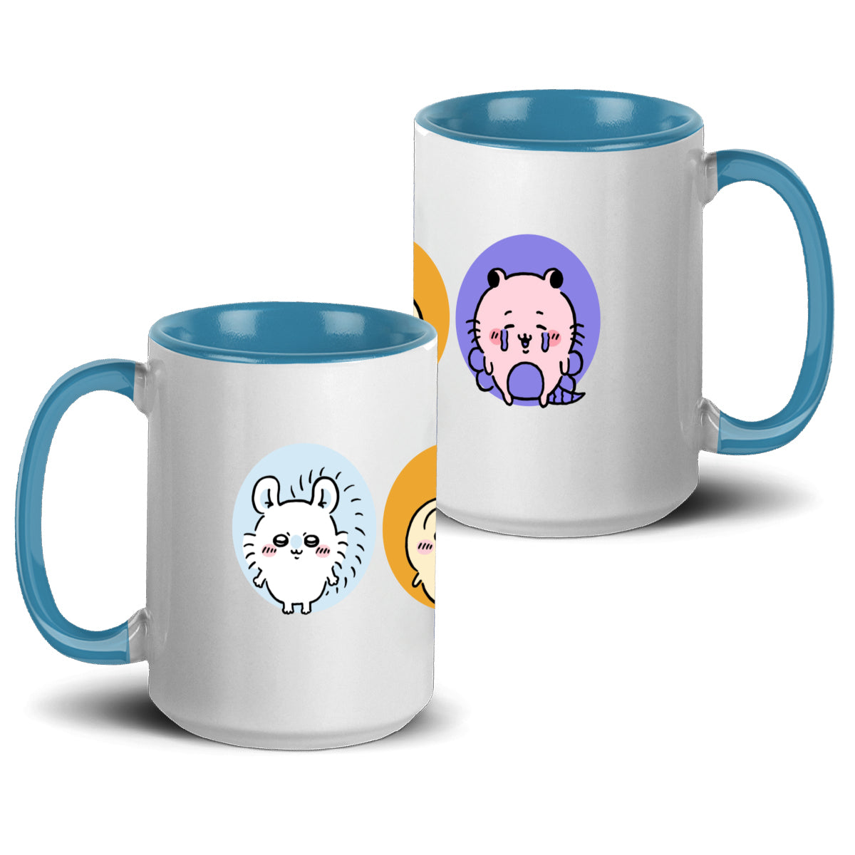 Chiikawa Accent Mug 15oz – Trendy Comic-Inspired Ceramic Coffee Cup with Vibrant Design