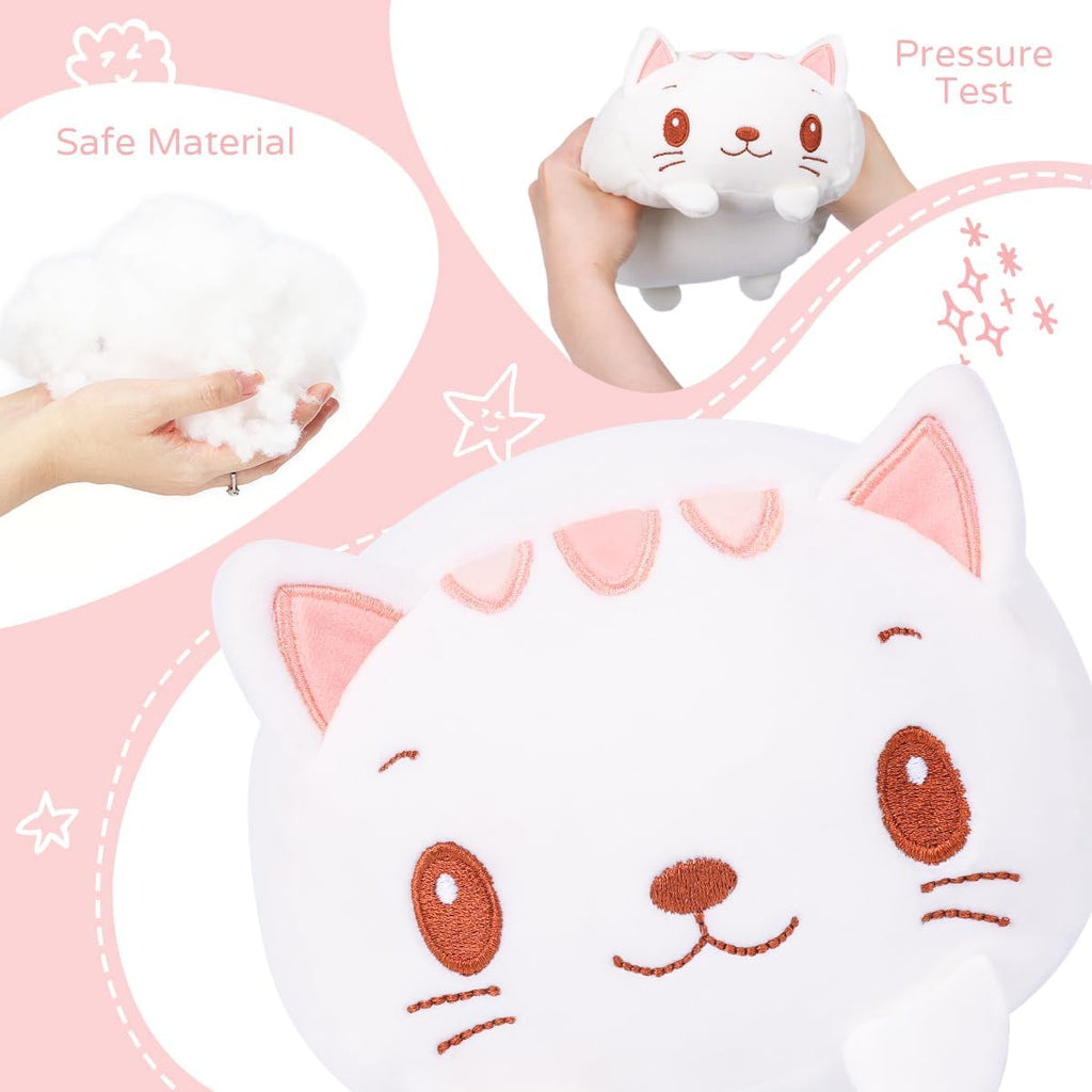 Snuggle Up with Our Adorable 23.6 Inch White Cat Plush Body Pillow - The Ultimate Soft Cartoon Hugging Toy for All Ages!