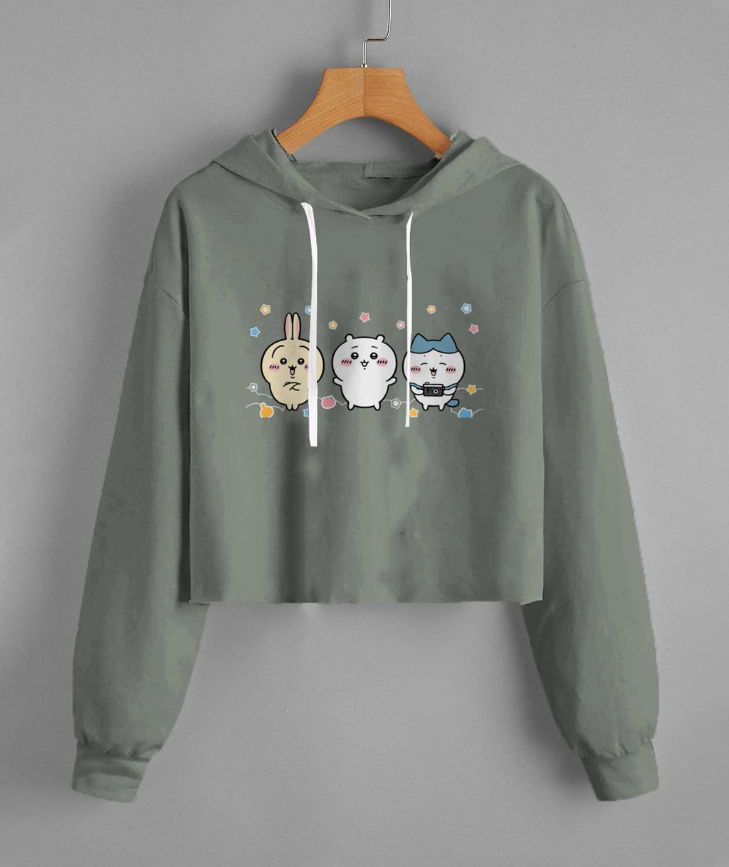 Lady'S Cropped Hoodie | Independent Trading Co. AFX64CRP