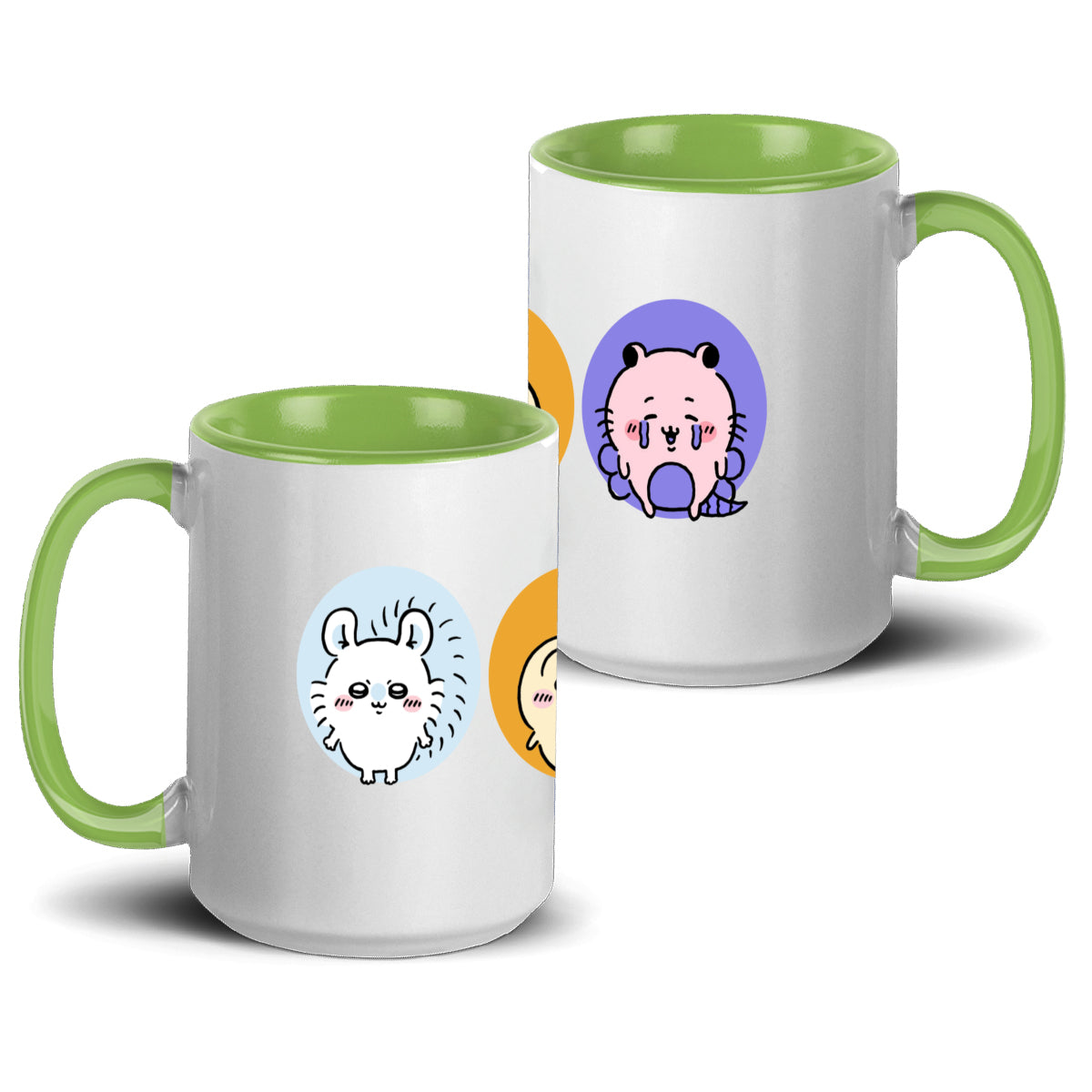 Chiikawa Accent Mug 15oz – Trendy Comic-Inspired Ceramic Coffee Cup with Vibrant Design