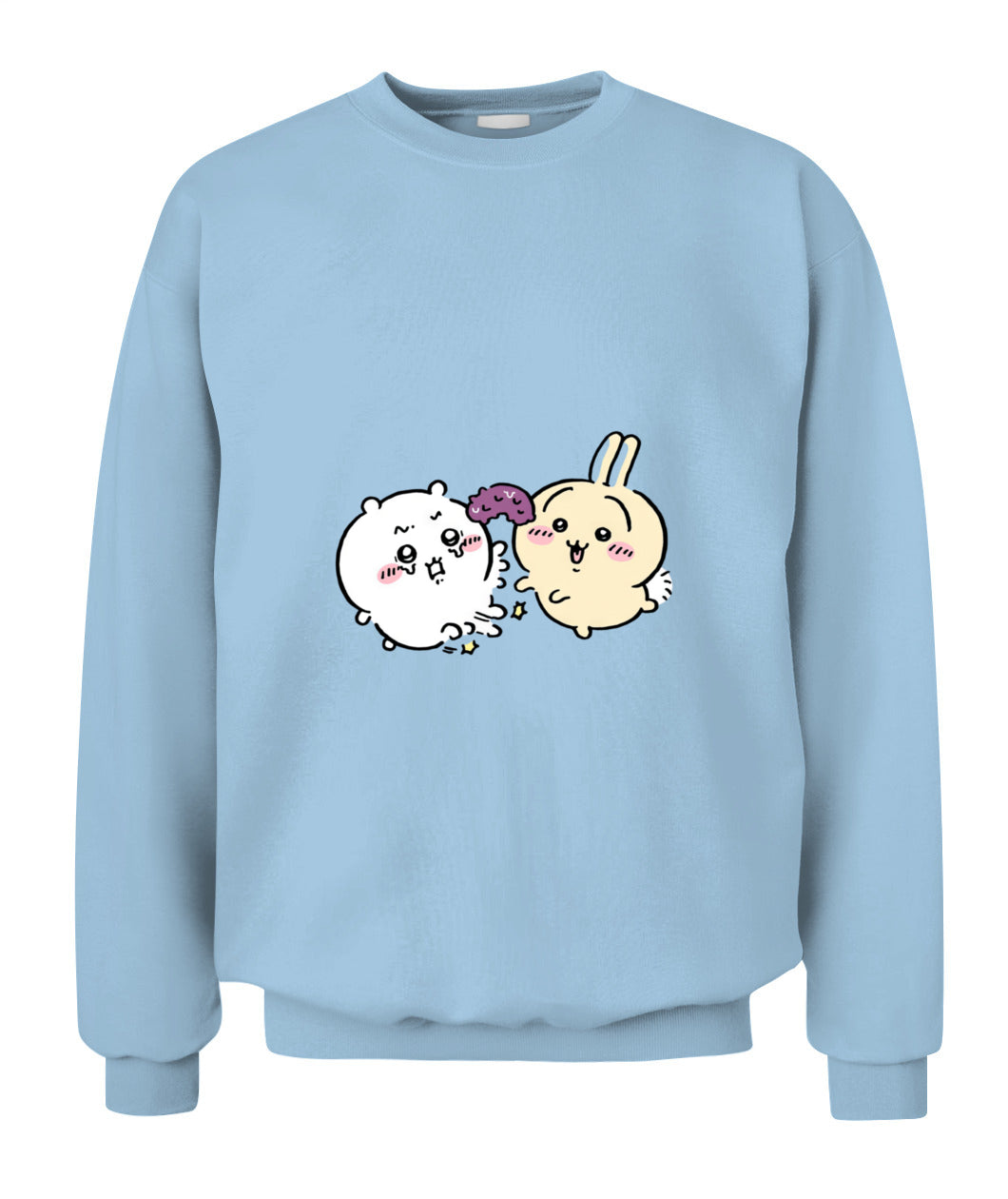 Chiikawa Usagi & Momonga Unisex Sweatshirt – Cute Cartoon Crewneck | Gildan 18000