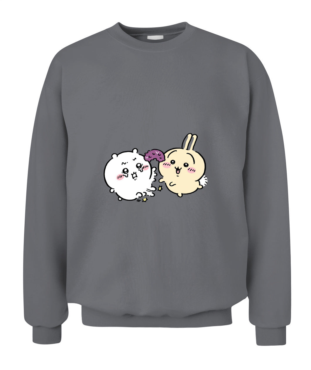 Chiikawa Usagi & Momonga Unisex Sweatshirt – Cute Cartoon Crewneck | Gildan 18000