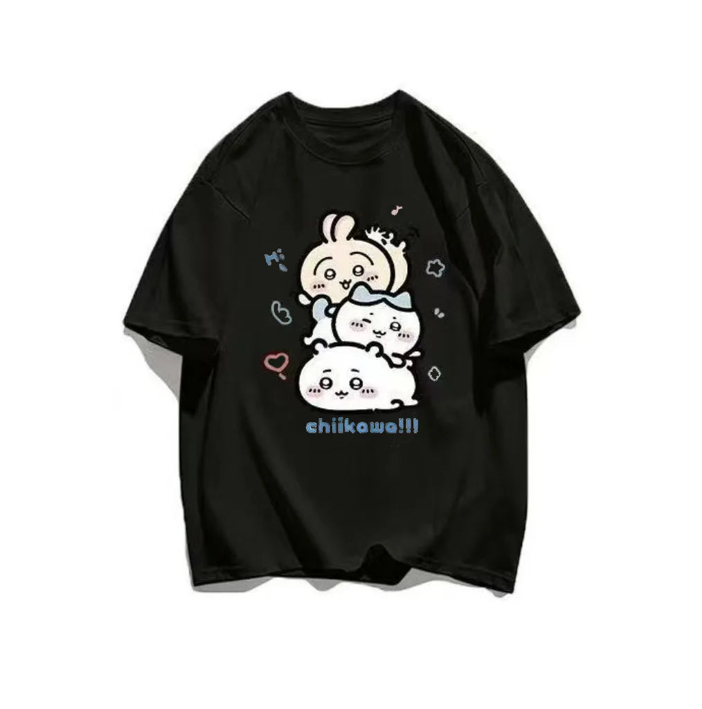 Chiikawa Toilet Time Women’s T-Shirt – Cute Short Sleeve Summer Casual Top, Comfortable Fashion Tee