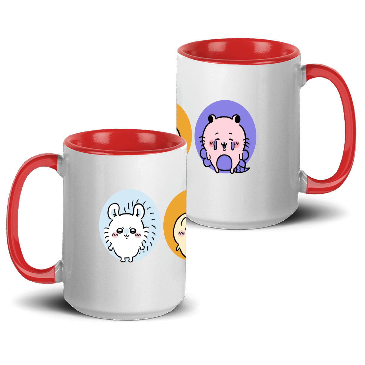 Chiikawa Accent Mug 15oz – Trendy Comic-Inspired Ceramic Coffee Cup with Vibrant Design