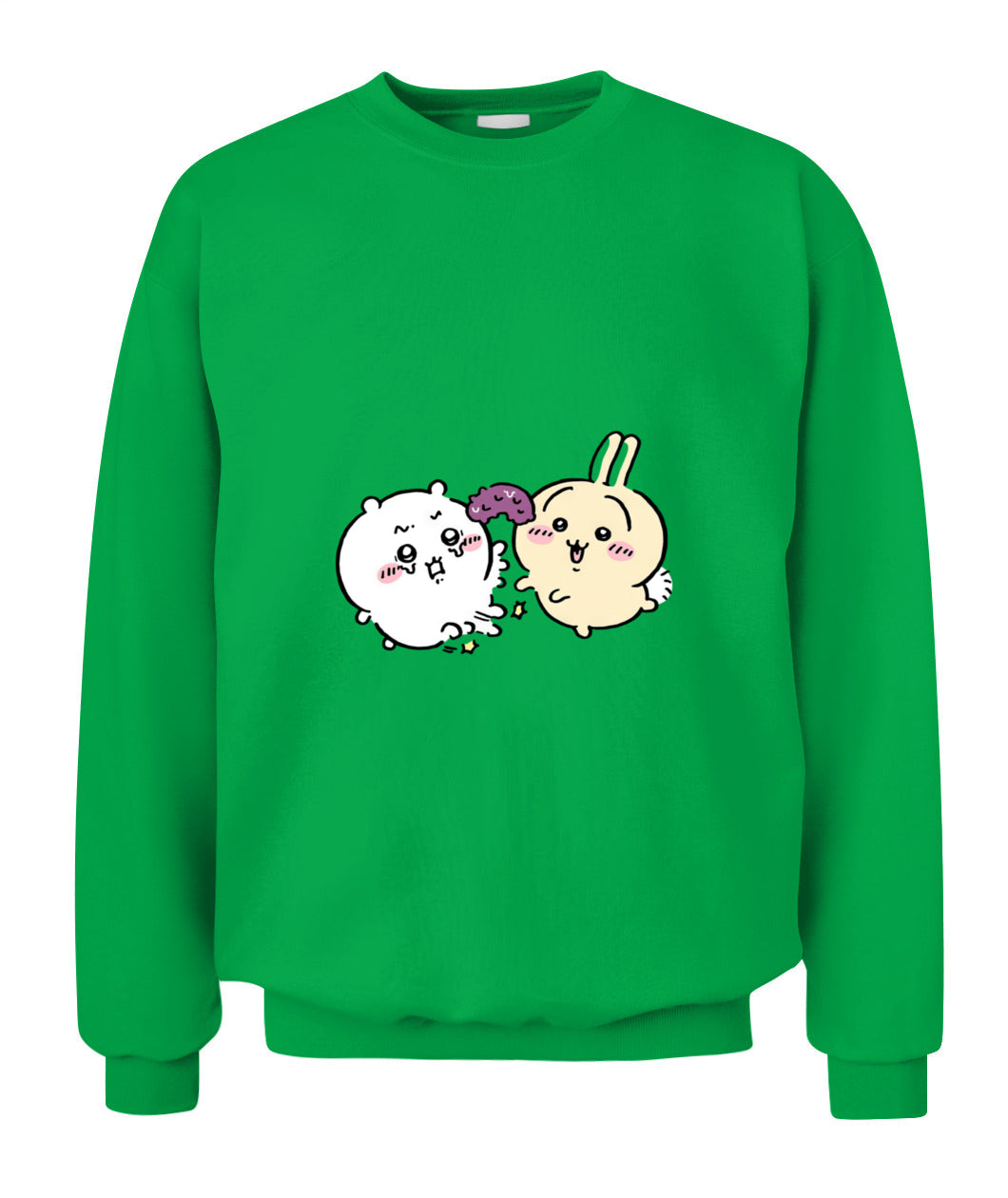 Chiikawa Usagi & Momonga Unisex Sweatshirt – Cute Cartoon Crewneck | Gildan 18000