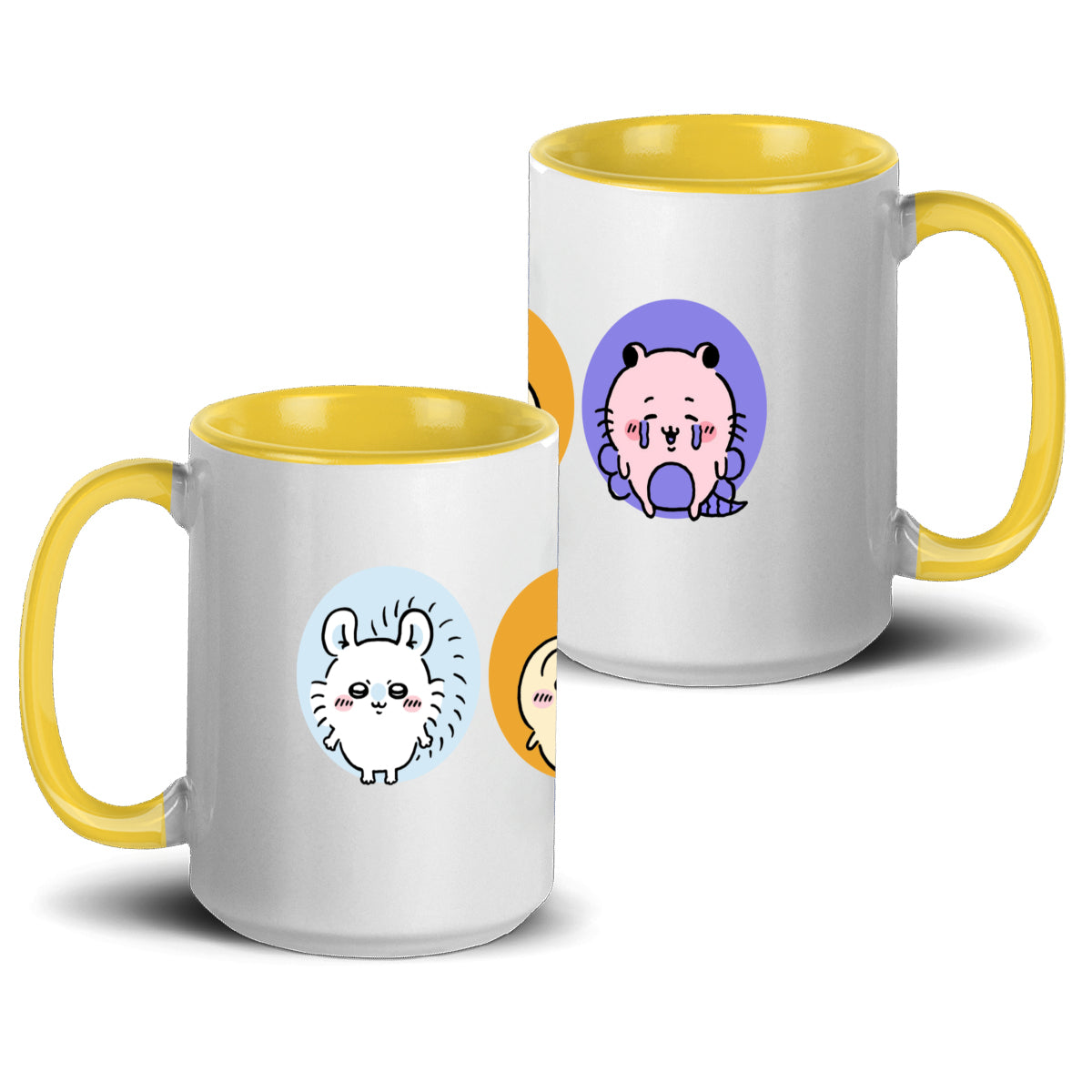 Chiikawa Accent Mug 15oz – Trendy Comic-Inspired Ceramic Coffee Cup with Vibrant Design