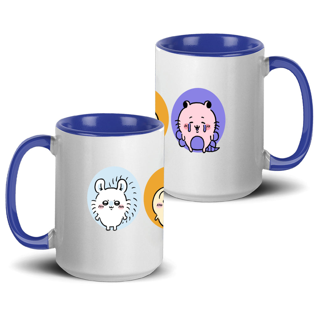 Chiikawa Accent Mug 15oz – Trendy Comic-Inspired Ceramic Coffee Cup with Vibrant Design