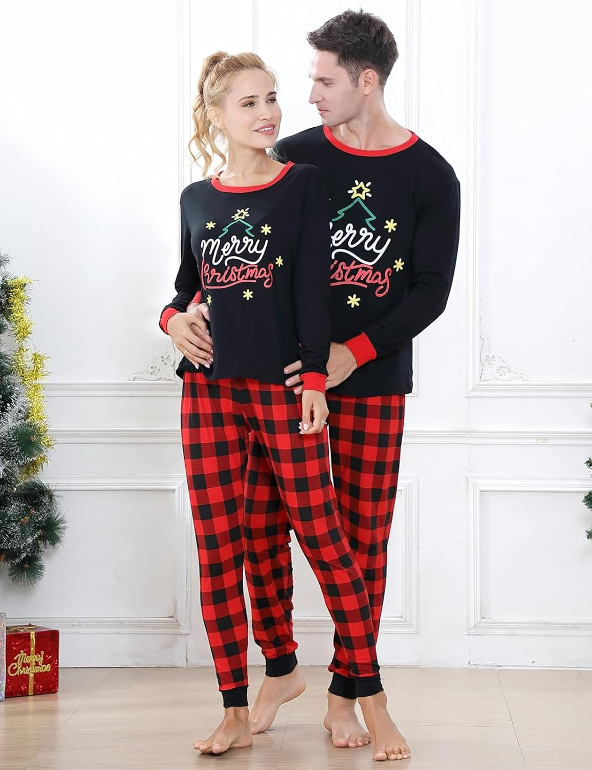 Matching Family Pajamas – 100% Cotton Holiday PJs for Christmas, Halloween, Thanksgiving & Hanukkah, Women, Men & Kids